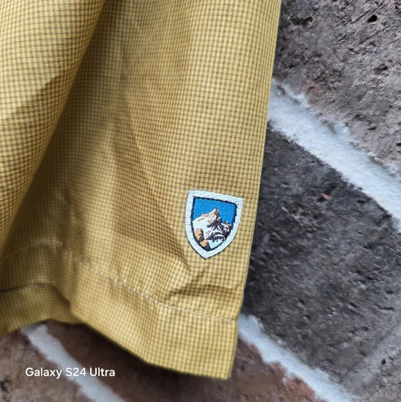 Kuhl Eluxer Yellow Button Up Men's Shirt - Picture 3 of 10